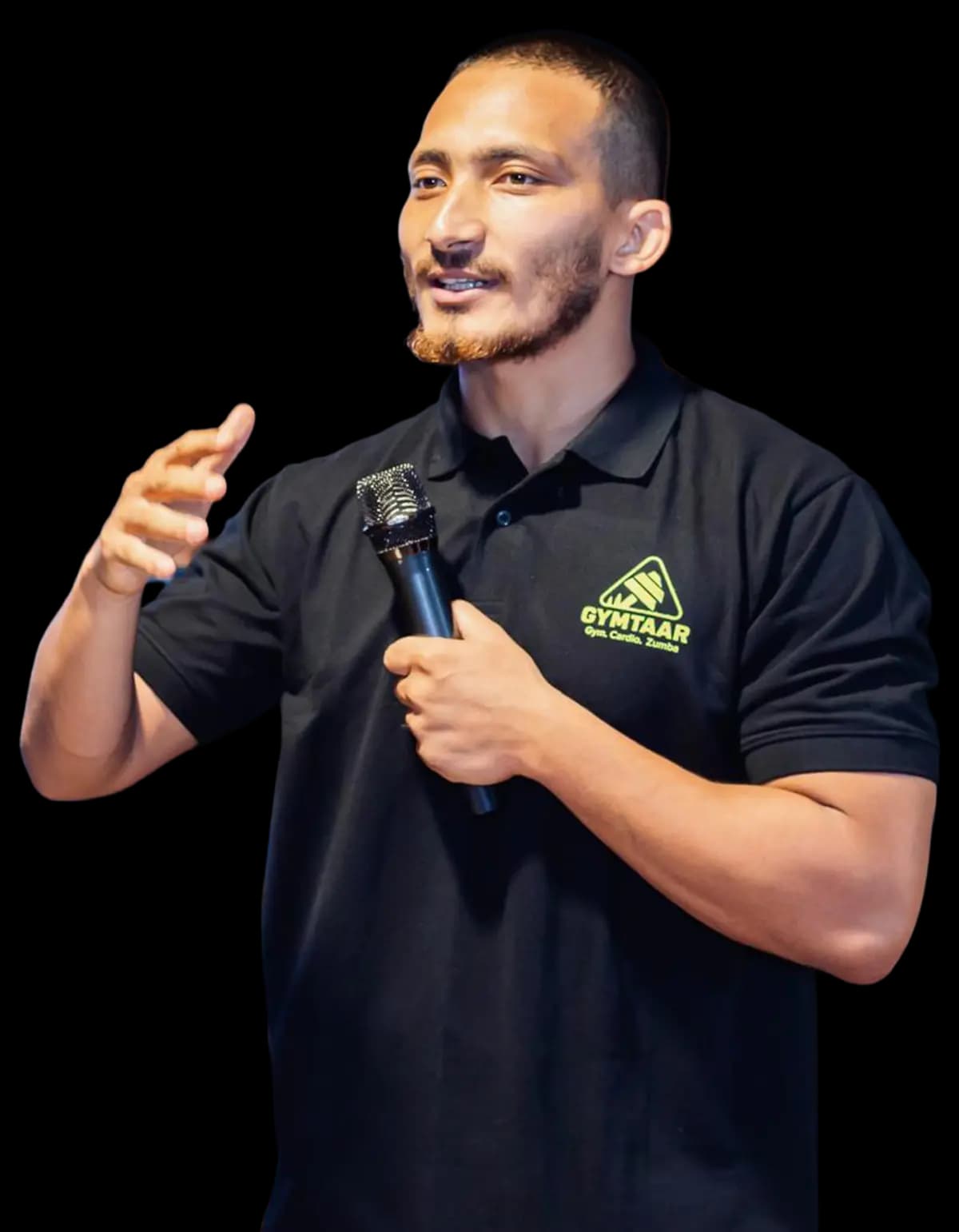 The person behind the mic